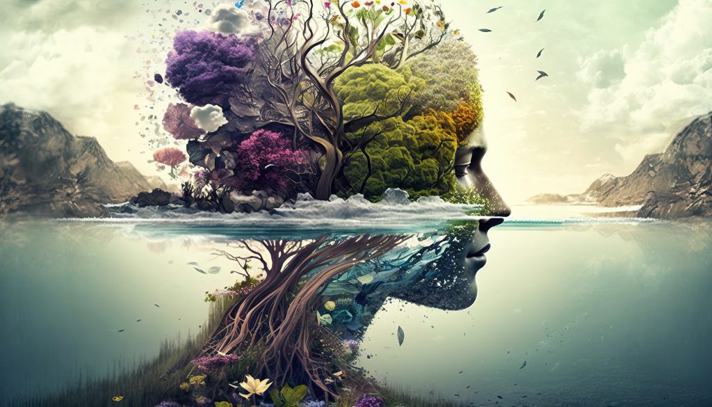 The healing power of nature, people and nature merge – Generative AI